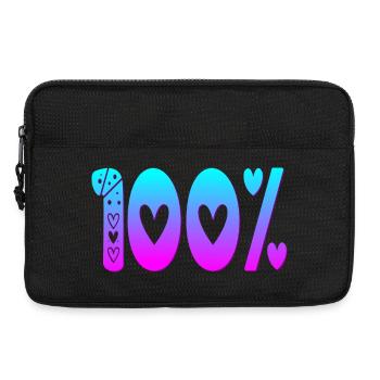 100 hundred-percent FOCUS PERFORMANCE - Laptop bag 13" - black - Front