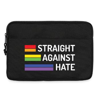 Pride Month - Straight Against Hate - Laptop bag 13" - black - Front