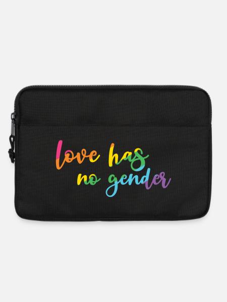 Pride Month - Liebe hat kein Geschlecht - Laptoptasche 13" - Schwarz