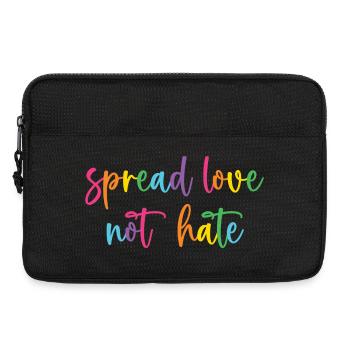 Pride Month - Spread Love Not Hate - Laptop bag 13" - black - Front