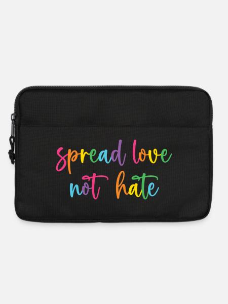 Pride Month - Liebe statt Hass verbreiten - Laptoptasche 13" - Schwarz