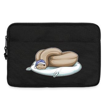Schlange Schlafen Kissen - Laptoptasche 13" - Schwarz - Vorne