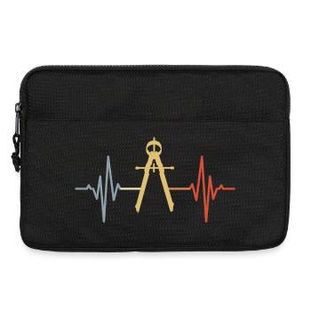 Circle ECG Retro Look - Laptop bag 13" - black - Front