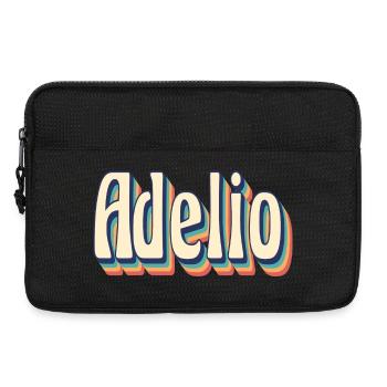 Adelio t-shirt t-shirt rétro idée cadeau vintage - Sacoche pour ordinateur portable 13 pouces - noir - Devant