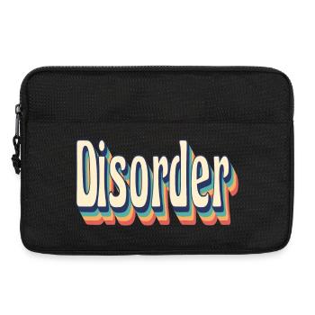 Disorder Retro Vintage T-Shirt des années 70 - Sacoche pour ordinateur portable 13 pouces - noir - Devant