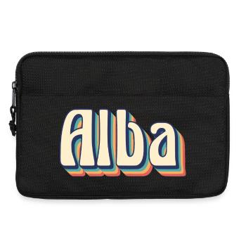 Vintage Retro Sunrise T-Shirt T-Shirt Geschenkidee - Laptoptasche 13" - Schwarz - Vorne