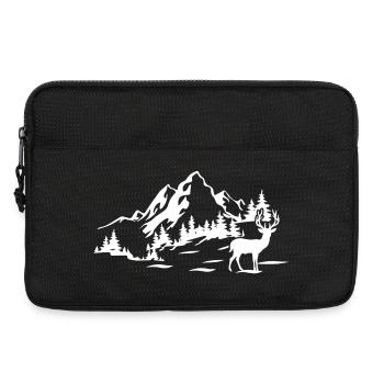 Mountains - Laptop bag 13" - black - Front