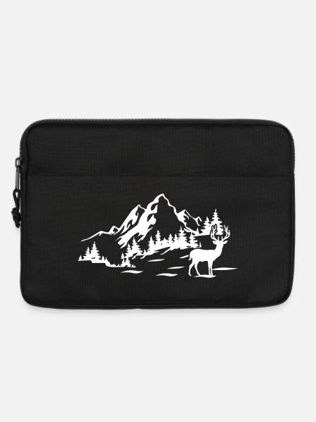 Gebirge - Laptoptasche 13" - Schwarz