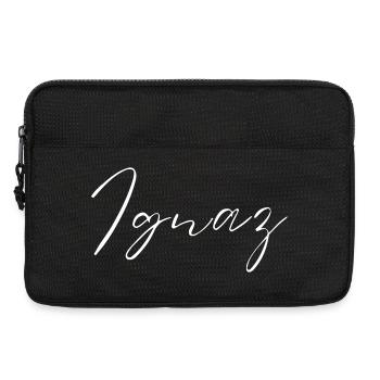 Ignaz Name T-Shirt Geschenk Für Männer - Laptoptasche 13" - Schwarz - Vorne