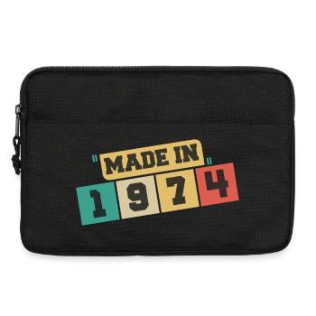 1974 Birthday 1974 Born In 1974 Birthday - Laptop bag 13" - black - Front