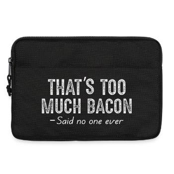 that's too much bacon - Laptop bag 13" - black - Front