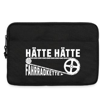 Hätte Hätte Fahrradkette Deutsche Redewendung - Laptoptasche 13" - Schwarz - Vorne