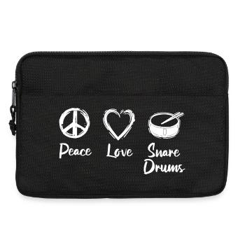 Peace Love Caisse claire - Sacoche pour ordinateur portable 13 pouces - noir - Devant