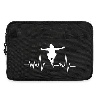 Parkour Heartbeat - Design urbain dynamique - Sacoche pour ordinateur portable 13 pouces - noir - Devant