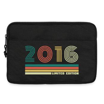 10 Year 2016 Vintage Retro Anniversary - Laptop bag 13" - black - Front