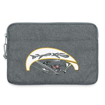 Active kiter with dynamic trajectory - Laptop bag 13" - heather grey - Front