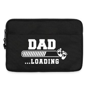 Father Child Bonding Baby Footprint Design - Laptop bag 13" - black - Front