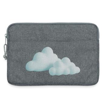 Cloud Design Sunset Colors - Laptop bag 13" - heather grey - Front