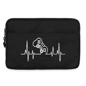Gamer Heartbeat Gamer Heartbeat Gift - Sacoche pour ordinateur portable 13 pouces - noir - Devant