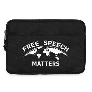 Free Speech Matters Globe - Laptop bag 13" - black - Front