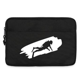 Divers diving underwater - Laptop bag 13" - black - Front