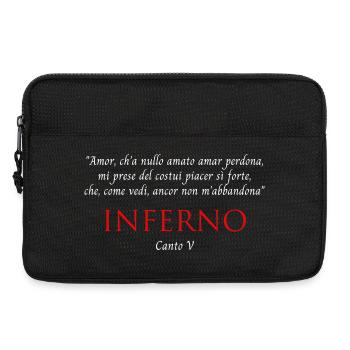 Inferno Canto V Divine Commedy Amor ch'ha nullo - Laptoptasche 13" - Schwarz - Vorne