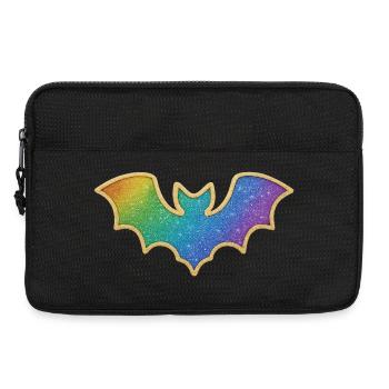 Rainbow Bat Glitter - Laptop bag 13" - black - Front