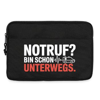 Rettungssanitäter Geschenk Krankenwagen Fahren - Laptoptasche 13" - Schwarz - Vorne