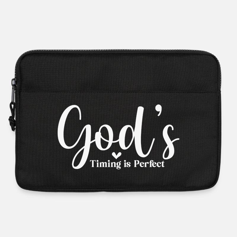 God's Timing Is Perfect - Laptop bag 13" - black