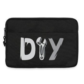 DIY Design – Werkzeug Logo für Heimwerker Bastler - Laptoptasche 13" - Schwarz - Vorne