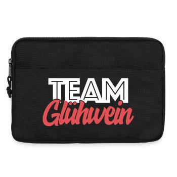 Team Glühwein Weihnachtsmarkt Weihnachten Spruch - Laptoptasche 13" - Schwarz - Vorne