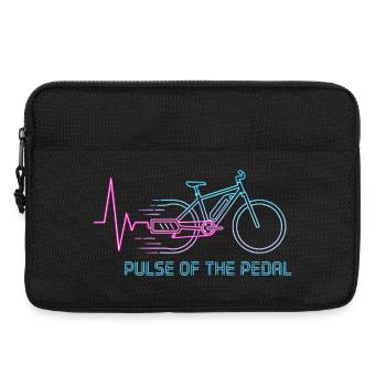 Neon Pulse Bicycle Graphic - Laptop bag 13" - black - Front