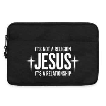 Not a Religion, It's a Relationship - Laptop bag 13" - black - Front