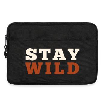 Bleib wild - Laptoptasche 13" - Schwarz - Vorne