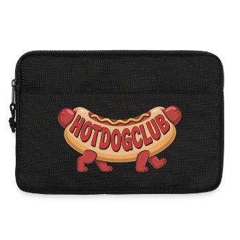 Club de hot-dogs - Un design de restauration rapide cool - Sacoche pour ordinateur portable 13 pouces - noir - Devant