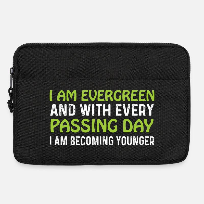 Evergreen every day younger - Laptop bag 13" - black