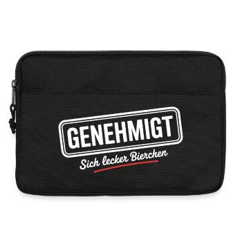Genehmigt Sich Lecker Bierchen Saufen Party Bier - Laptoptasche 13" - Schwarz - Vorne