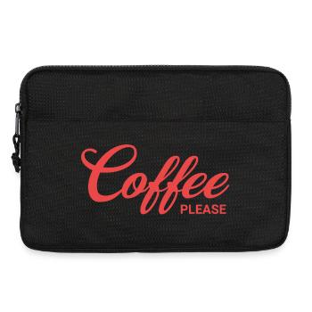 Coffee please - Laptoptasche 13" - Schwarz - Vorne
