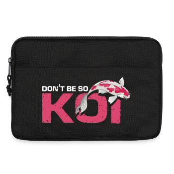 Don't Be So Koi Funny Fish Pond Wordplay Humor - Laptop bag 13" - black - Front