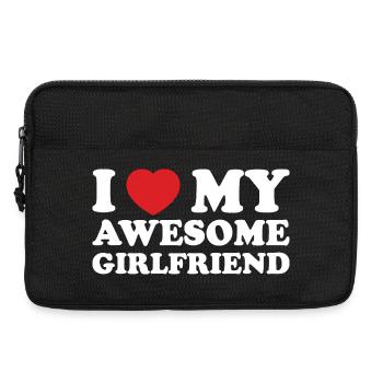 Ich liebe meine großartige Freundin - Laptoptasche 13" - Schwarz - Vorne