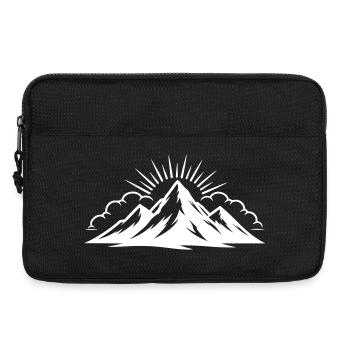 Mountains Clouds Peaks - Laptop bag 13" - black - Front