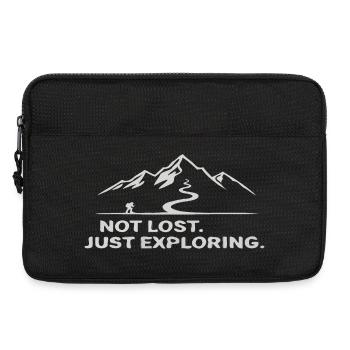 Hiking Mountains Trekking Hikers Outdoor Nature Forest - Laptop bag 13" - black - Front