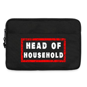 Cadeau drôle pour le chef de famille du chef de famille - Sacoche pour ordinateur portable 13 pouces - noir - Devant