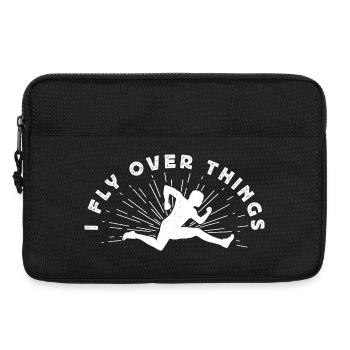 Track Athletics I Fly Over Things Track And Field - Laptoptasche 13" - Schwarz - Vorne