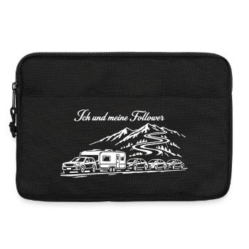 Moi et mes disciples | Road trip en montagne | Embouteillage - Sacoche pour ordinateur portable 13 pouces - noir - Devant