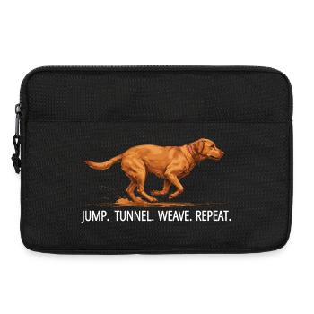 Agility Labrador Jump Tunnel Repeat - Laptop bag 13" - black - Front