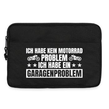 Motorcycle garage problem motorcyclist - Laptop bag 13" - black - Front