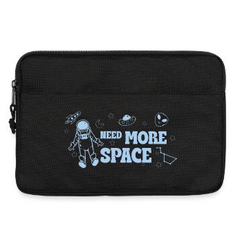Need More Space – Lustiger Weltraum Spruch - Laptoptasche 13" - Schwarz - Vorne