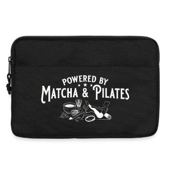 Matcha & Pilates : votre duo bien-être quotidien - Sacoche pour ordinateur portable 13 pouces - noir - Devant