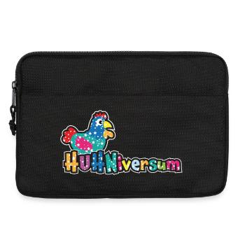 CHICKENiversum - Fans de poulet - Coq - Coq - Bio - Sacoche pour ordinateur portable 13 pouces - noir - Devant
